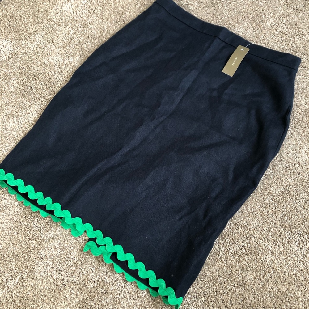 J Crew Linen Pencil Skirt